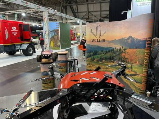 A photo of the Willis stand at a trade show